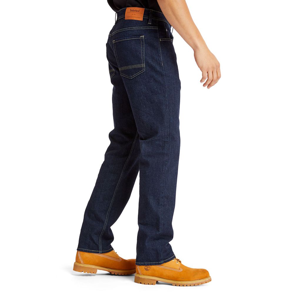 Calça Masculino - Timberland Regular Fit Denim Jeans - DAHXR9512 - Azul Marinho